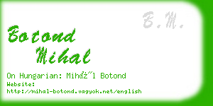 botond mihal business card